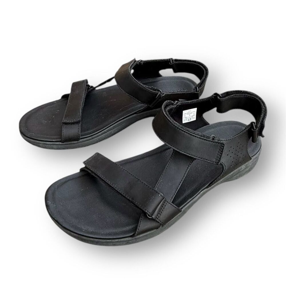 Merrell Men's Tideriser Luna Leather Sandals Black Size US 11 Casual - Picture 6 of 10